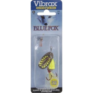 BLUE FOX  64-30-462ic Classic Vibrax 03 1/4-oz Char Fishing Spinner Lure